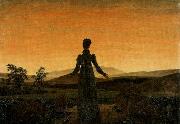 Woman before the Rising Sun Caspar David Friedrich